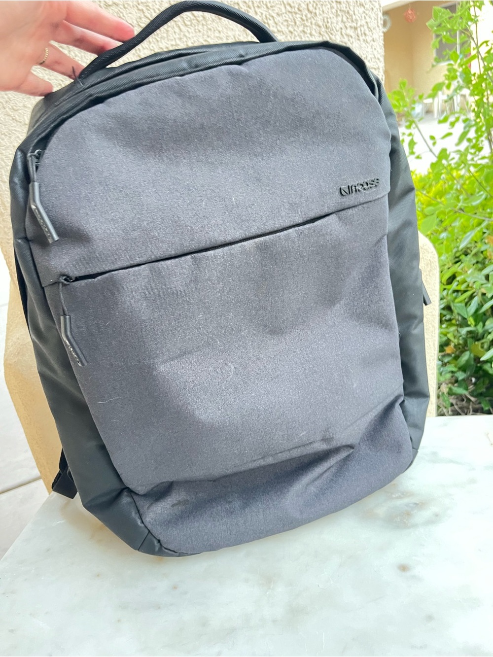 Incase grey backpack